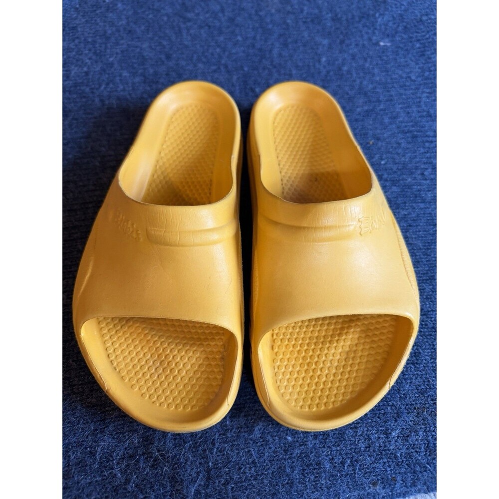 Birki’s Womens Golden Yellow Slide Shoe Germany Size 38 Sandals Shower